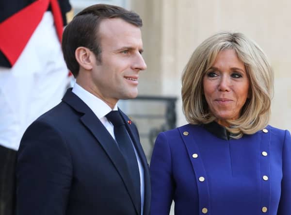 French President Emmanuel Macron and his wife Brigitte Macron in 2019 (Photo: LUDOVIC MARIN/AFP via Getty Images)
