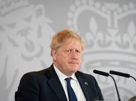 Boris Johnson at a press conference in New Delhi, India on 22 April 2022 (Photo: Stefan Rousseau - WPA Pool/Getty Images)