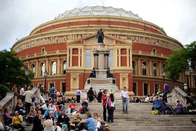 Revellers wait to get into the Royal Albert Hall in west London on September 11, 2010 ahead of the last night of the Proms (Photo: BEN STANSALL/AFP via Getty Images)