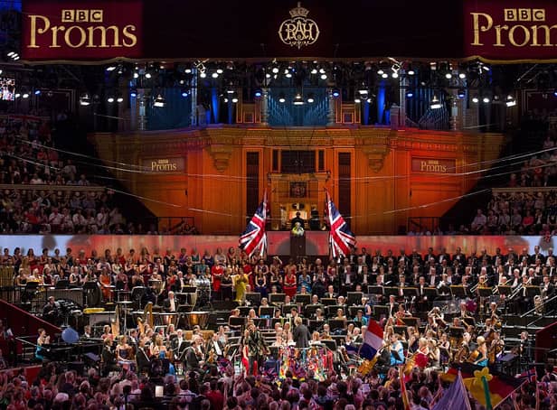 US conductor Marin Alsop leading the performance on stage during the last night of the Proms at The Royal Albert Hall in west London on September 12, 2015 (Photo: JUSTIN TALLIS/AFP via Getty Images)