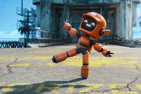 A sweet little orange robot fella from Love, Death, and Robots (Credit: Netflix)
