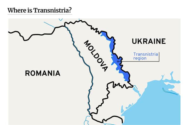 Transnistria is thin stretch of land located along Moldova’s eastern border and Ukraine’s western border.