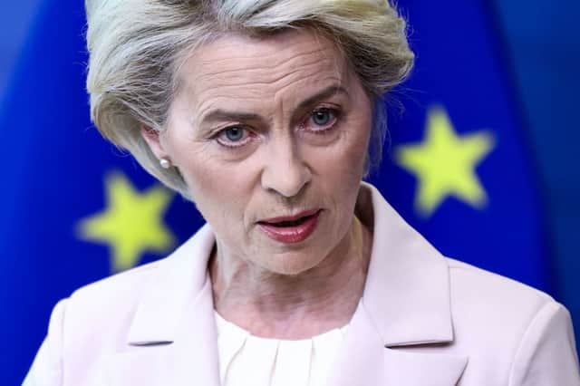 EU Commission President Ursula von der Leyen described Russia’s actions as ‘blackmail’ (image: AFP/Getty Images)