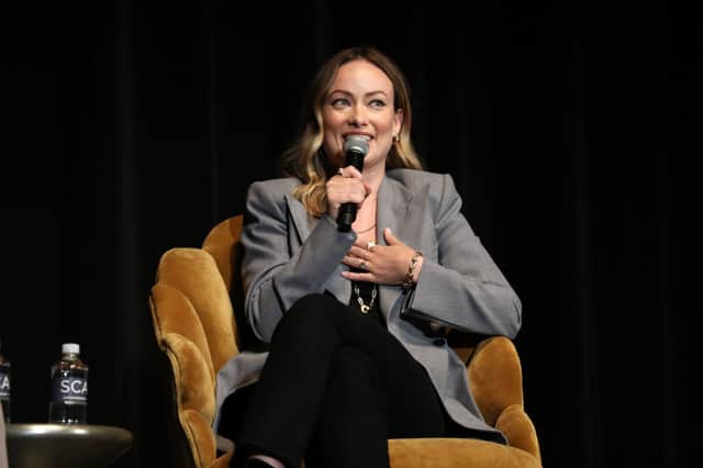 Olivia Wilde speaking onstage at Booksmart Q&A during the 22nd SCAD Savannah Film Festival on October 29, 2019 at Trustees Theater in Savannah, Georgia (Photo by Cindy Ord/Getty Images for SCAD)