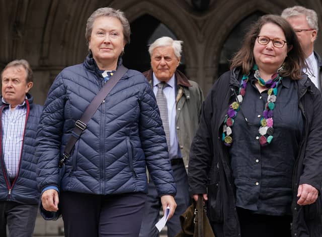 Dr Cathy Cardner (left) and Fay Harris (right) took legal action after their fathers died from Covid (Photo: PA)