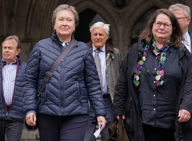 <p>Dr Cathy Cardner (left) and Fay Harris (right) took legal action after their fathers died from Covid (Photo: PA)</p>