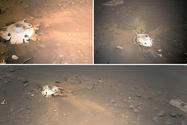 Nasa Mars Helicopter discovers ‘Otherworldly’ wreckage from Perseverance rover