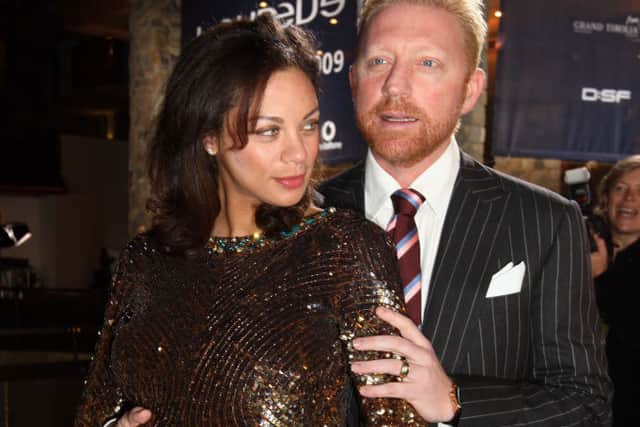 Boris Becker and pregnant wife Lilly Kerssenberg at the Laureus Media Award ceremony on November 23, 2009 in Kitzbuhel, Austria (Photo by Miguel Villagran/Getty Images)
