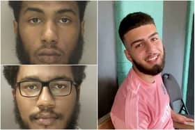 Ridhwaan Farouk, 19, (top left) and his older brother Mohammed, 21, (bottom left) murdered Amin Talea (right) after lying in wait for him to leave his home 
