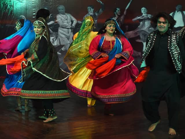 International Dance Day is a celebration of all types of dance, and was created to recognise how the act of dancing can break cultural barriers. Pictured are Pakistani dancers performing during a previous event.