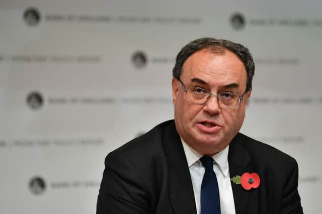 Governor of the Bank of England Andrew Bailey helps to set the UK’s interest rate (image: Getty Images)