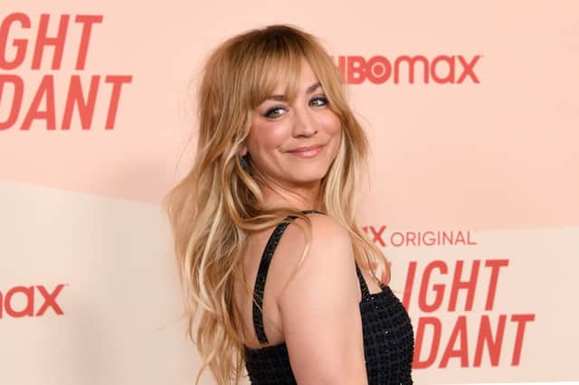 Kaley Cuoco attends the Los Angeles Season 2 Premiere of the HBO Max Original Series The Flight Attendant at Pacific Design Center on April 12, 2022 in West Hollywood, California (Photo by Jon Kopaloff/Getty Images)