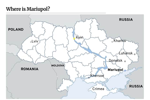 Mariupol is in the far south-eastern corner of Ukraine (Image: NationalWorld)