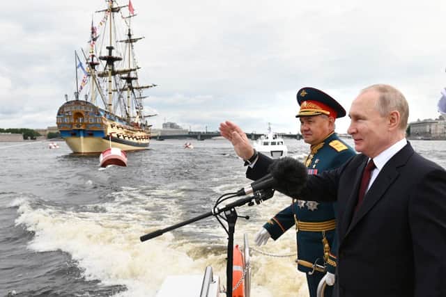 President Vladimir Putin is known to be a big supporter of the Russian navy (image: AFP/Getty Images)