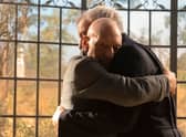 Picard and Q embrace (Credit: Trae Patton/Paramount+)
