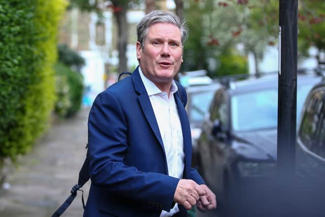 Sir Keir Starmer leaves his home on May 7, 2022 in London (Getty Images)