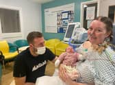 Georgia was put into a medically induced coma two weeks after giving birth (Photo: Georgia Macey  / SWNS)