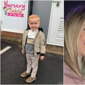 Mum-of-two Amy Mantle, 33, told of the dangers of lollipops after her two-year-old son Baker choked on one 