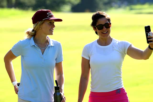 Eilidh Barbour, right, is the BBC’s main golf presenter
