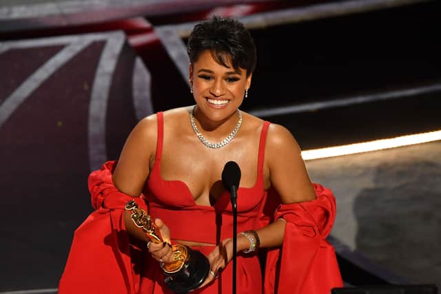 Ariana DeBose accepts the award for Best Actress at the Oscars in 2022 (Pic: Getty Images)