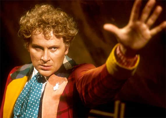 Colin Baker as the Sixth Doctor in the mid 1980s (Credit: BBC)