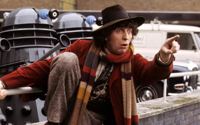 Tom Baker as the Fourth Doctor in 1974 (Credit: BBC)