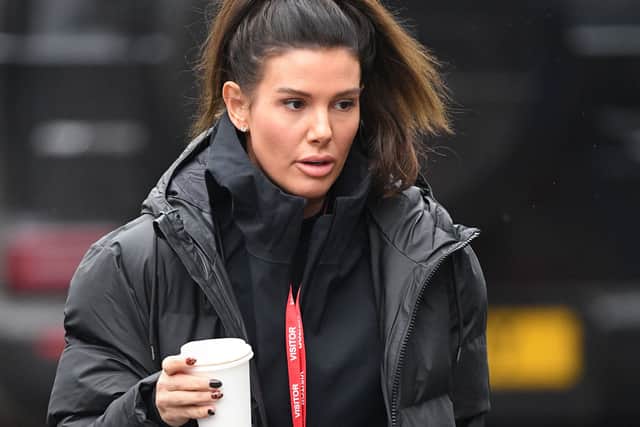 Rebekah Vardy arrives at the National Ice Centre in Nottingham for a Dancing On Ice 2021 training session (Photo: PA)