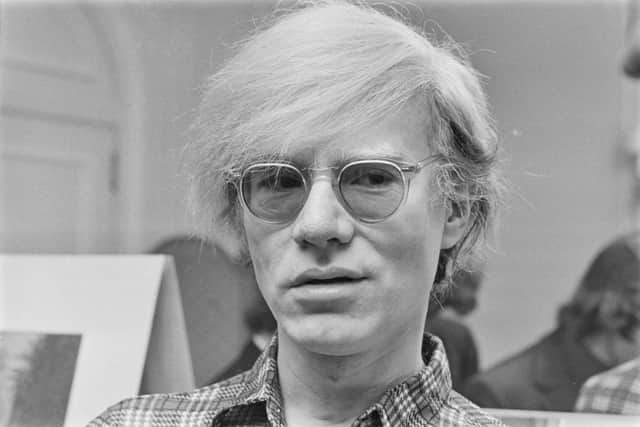 American pop artist Andy Warhol (1928 - 1987) at the Roundhouse in London, July 1971 (Photo by Evening Standard/Hulton Archive/Getty Images)