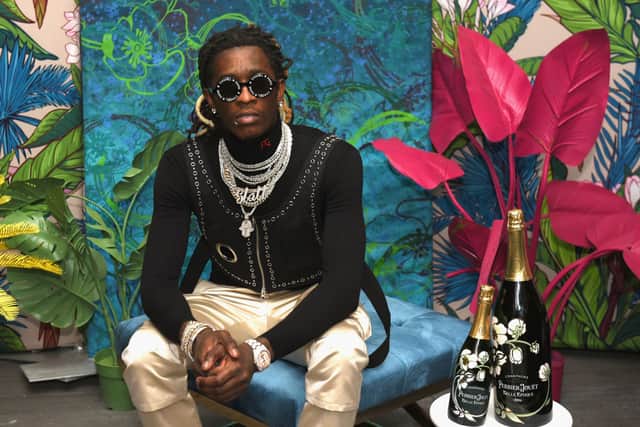Young Thug attends L’Eden by Perrier-Jouët on December 6, 2018 in Miami Beach, Florida (Photo by Andrew Toth/Getty Images for Perrier-Jouët)