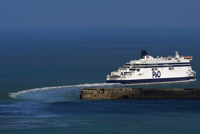 P&O Ferries’ Spirit of Britain ship is the only boat it can currently run between Dover and Calais (image: PA)