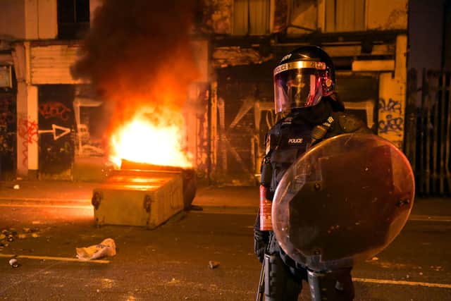 Violent unrest in Belfast in response to the Northern Ireland Protocol (Pic: Getty Images)