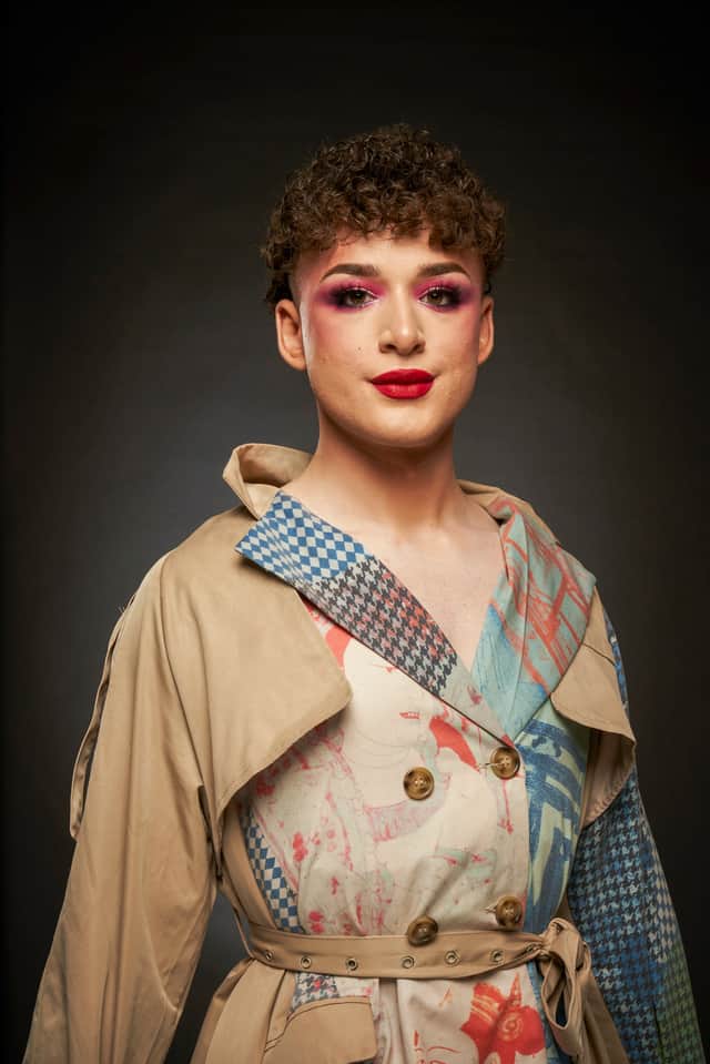 Charlie, a contestant in series four of Glow Up: Britain’s Next Make-Up Star