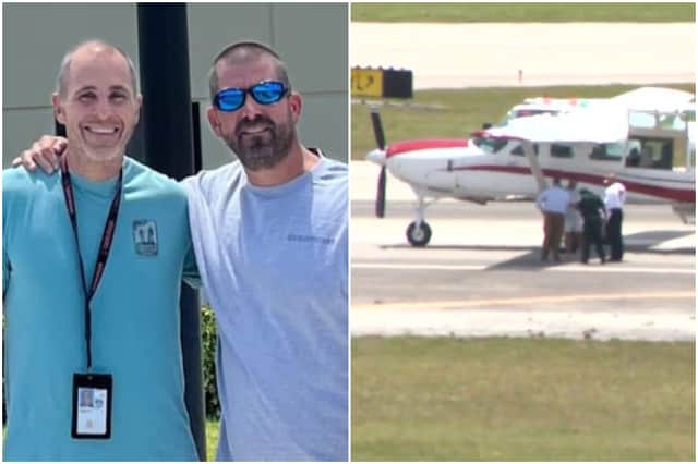 <p>Passenger Darren Harrison was able to safely land the plane with the help of air traffic controller Robert Morgan (Photo: Robert Morgan/CBS)</p>