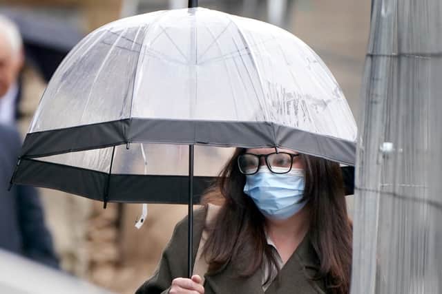Natalie McGarry arriving at Glasgow Sheriff Court (Photo: PA)