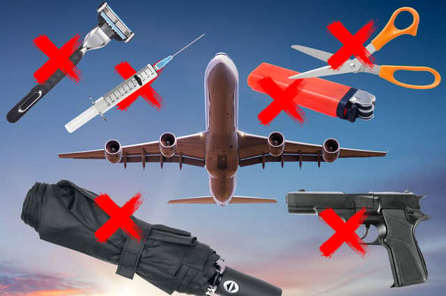 Many items are banned from hand luggage on flights (Composite: Mark Hall / National World)