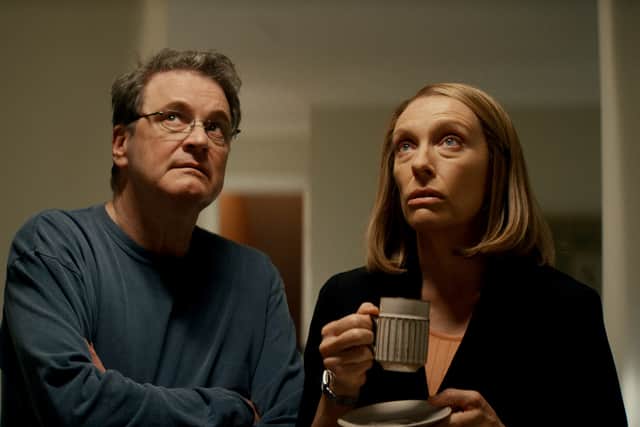 Colin Firth and Toni Collette in The Staircase
