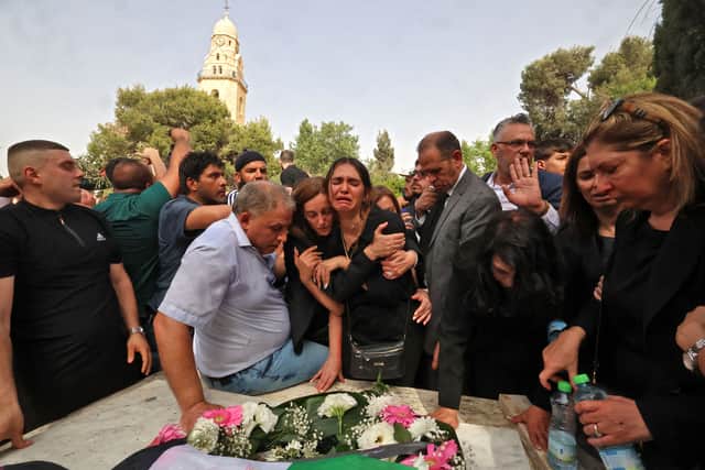  Shireen Abu Akleh funeral was held on 13 May (Pic: Getty Images)