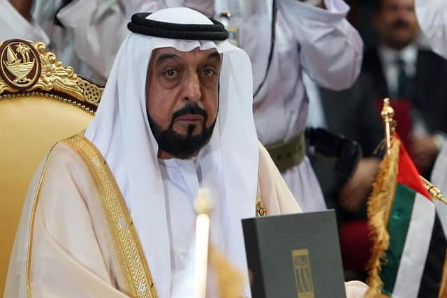 UAE President Sheikh Khalifa bin Zayed has died at the age of 73. (Credit: Getty Images)