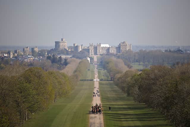 Windsor Castle in Windsor Great Park