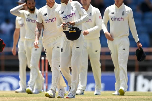 England walk off after another disappointing Test result in West Indies, 2022