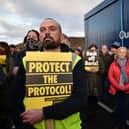 Border Communities protest against a hard border on the island of Ireland (Pic: Charles McQuillan/Getty Images)