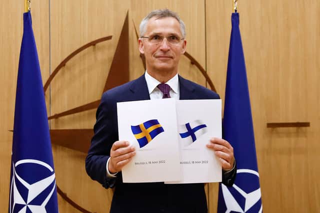 Finland and Sweden have submitted their applications to join Nato (Pic: JOHANNA GERON/POOL/AFP via Getty Images)