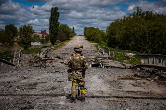 Ukraine has just under 200,000 active military personnel at its disposal (image: Getty Images)