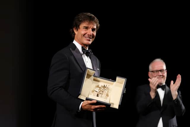 Tom Cruise received the Palme d’Or during the 75th annual Cannes film festival (Pic: Andreas Rentz/Getty Images)