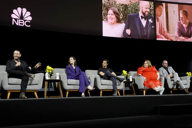 Cast of This Is Us speak onstage during finale screening in Los Angeles (Pic: Kevin Winter/Getty Images)