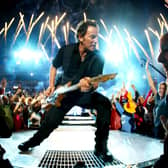 Bruce Springsteen and the E Street Band at the halftime show during Super Bowl XLIII in 2009 (Photo: Jamie Squire/Getty Images)