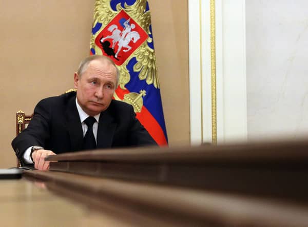 Ukraine has claimed that Vladimir Putin survived a botched assassination attempt at the beginning of the war, but Western officials have disputed this. (Credit:Getty Images) 