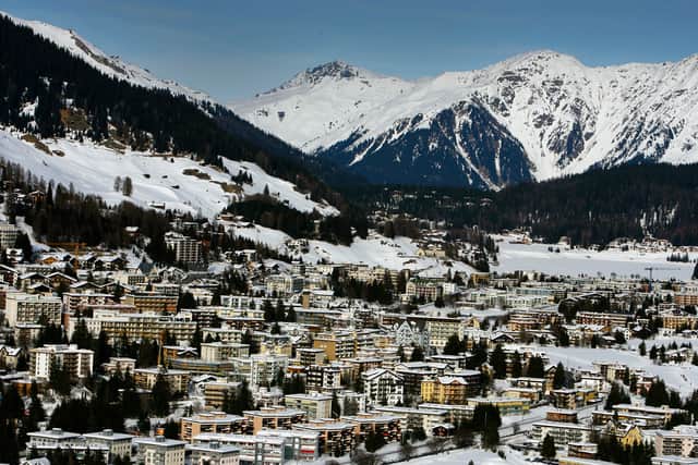 Thousands of delegates have descended on the alpine town of Davos for the World Economic Forum 2022. (Credit: Getty Images)