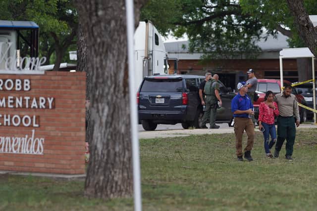 A lone gunman killed 21 people, including 19 children at Robb Elementary School in Uvalde, Texas (Pic: AFP via Getty Images)