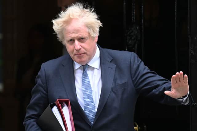 Boris Johnson departs 10 Downing Street for PMQs on 25 May as the Sue Gray Report into ‘Partygate’ is made public (Photo: Leon Neal/Getty Images)